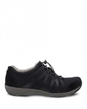 Dansko Henriette Suede Women Sneakers Black / Black | CA 3808JPZ