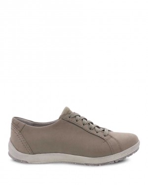 Dansko Leela Waterproof Nubuck Women Sneakers Grey / Brown | CA 3811ZUV