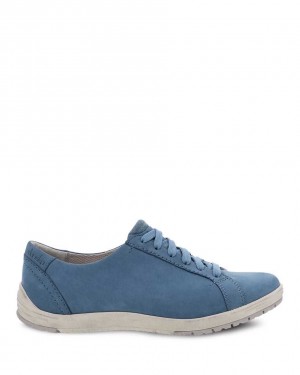 Dansko Leela Waterproof Nubuck Women Sneakers Blue | CA 3814VRM