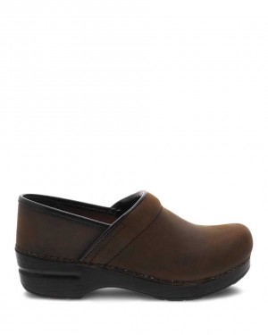 Dansko Professional Antique Men Clogs Brown | CA 3525UZU