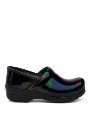 Dansko Professional Petrol Patent Men Clogs Black / Multicolor | CA 3536TCK